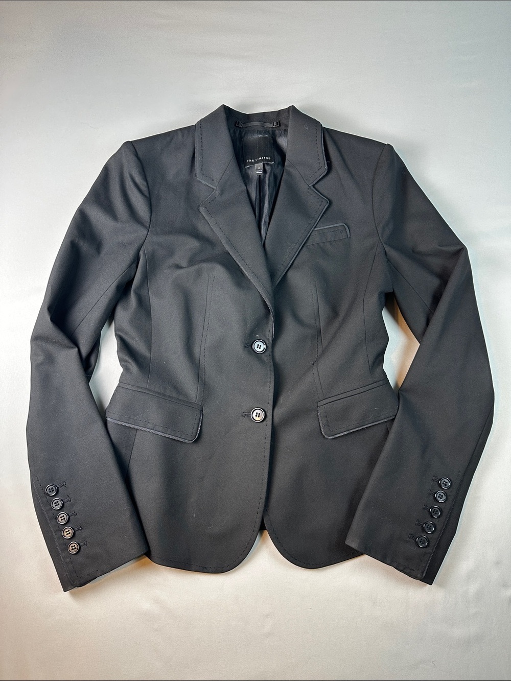 The Limited Black Tailored Two-Button Blazer Suit Jacket